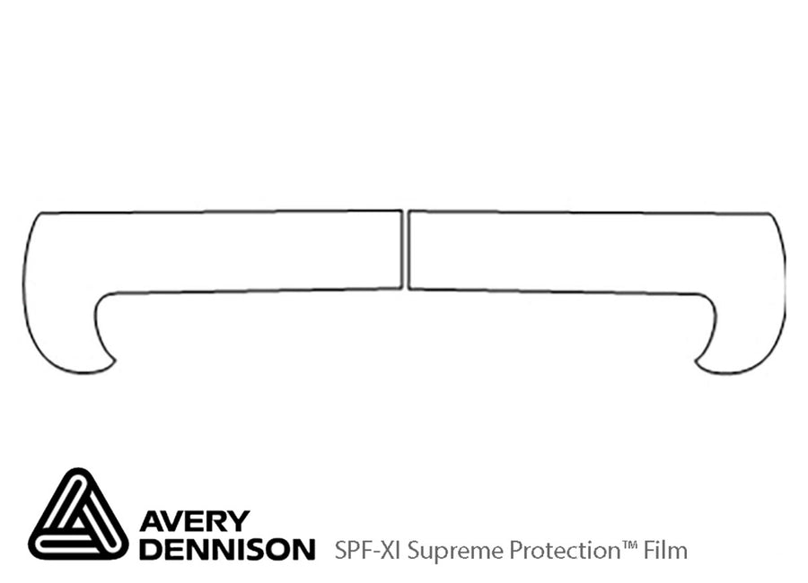 a6 Avery Dennison Clear Bra Bumper Precut PPF Diagram