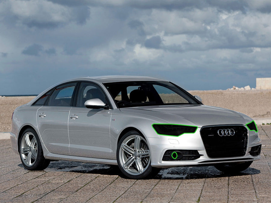 audi a6 2009-2011 Headlight Tint Location