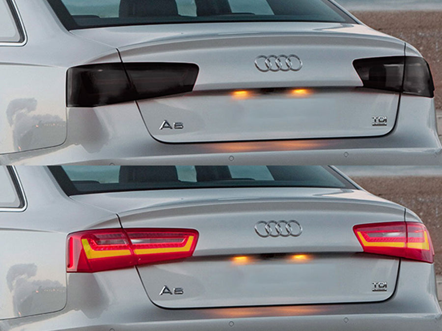 a6 (sedan) Before and After Smoked Taillights