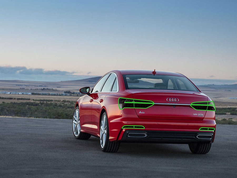 a6 (sedan) Tail Light Tint Installation Points