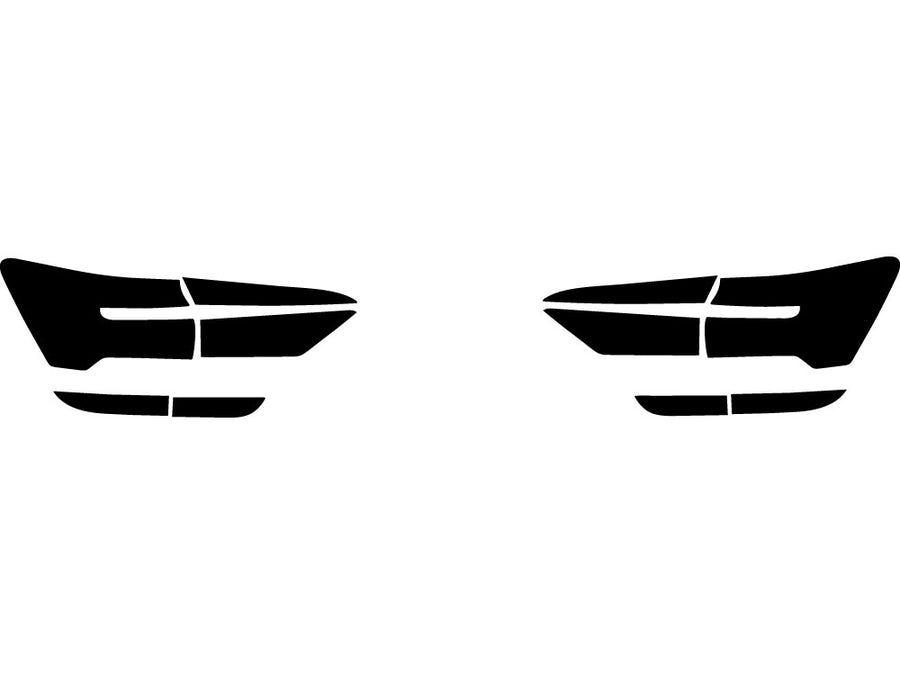 a6 (sedan) Precut Tail Light Tint Diagram