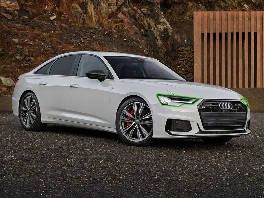 audi a6 2019-2024 Headlight Protection Installation Location