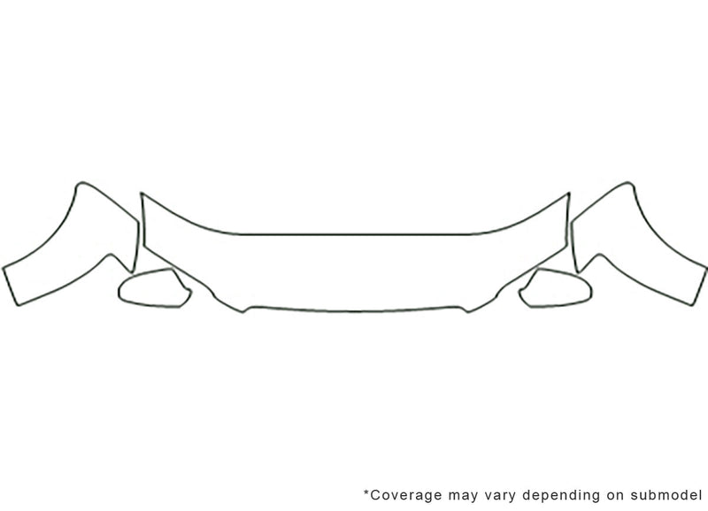 a8 3M Clear Bra Hood Precut PPF Diagram