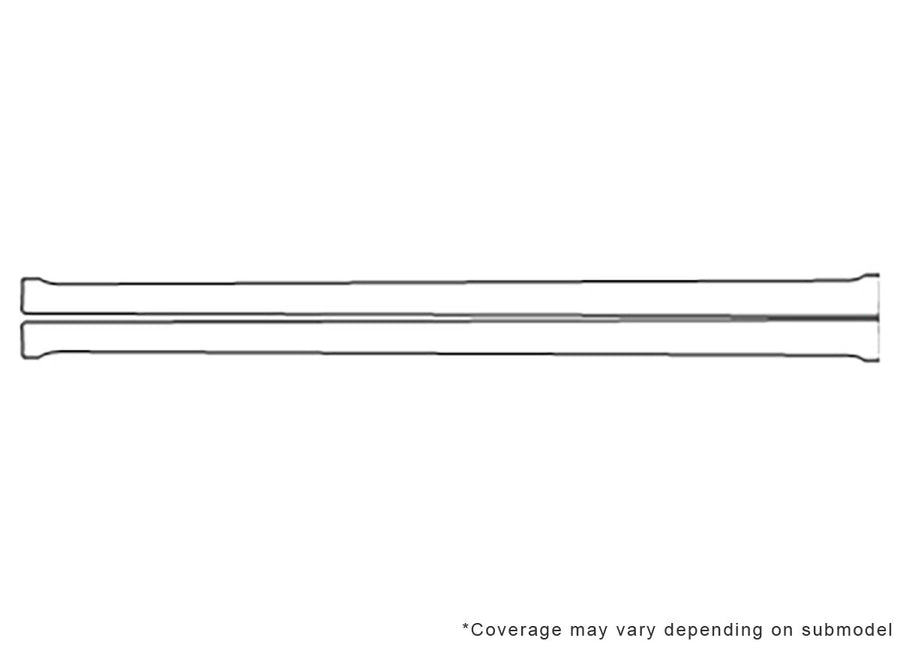 a8 3M Clear Bra Door Cup Precut PPF Diagram