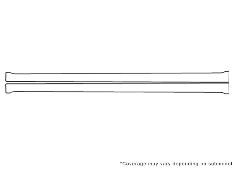 a8 Avery Dennison Clear Bra Door Cup Precut PPF Diagram