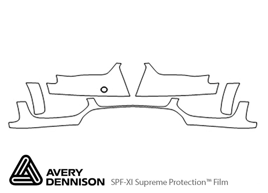 a4 Avery Dennison Clear Bra Bumper Precut PPF Diagram