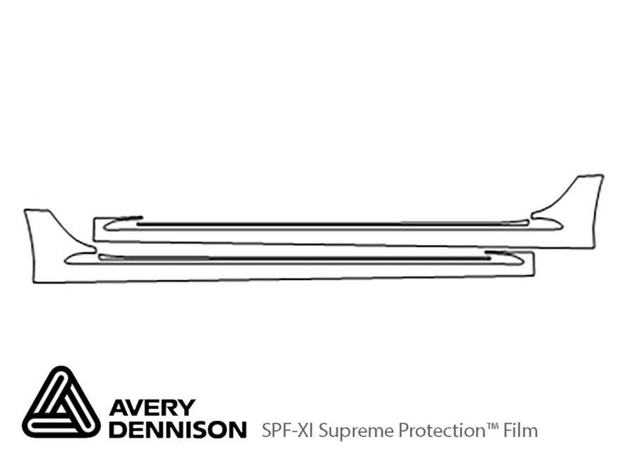 a4 Avery Dennison Clear Bra Door Cup Precut PPF Diagram