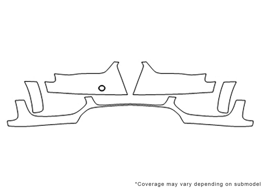 a4 3M Clear Bra Bumper Precut PPF Diagram