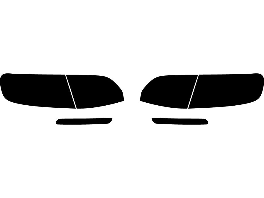 a4 (allroad) Precut Tail Light Tint Diagram