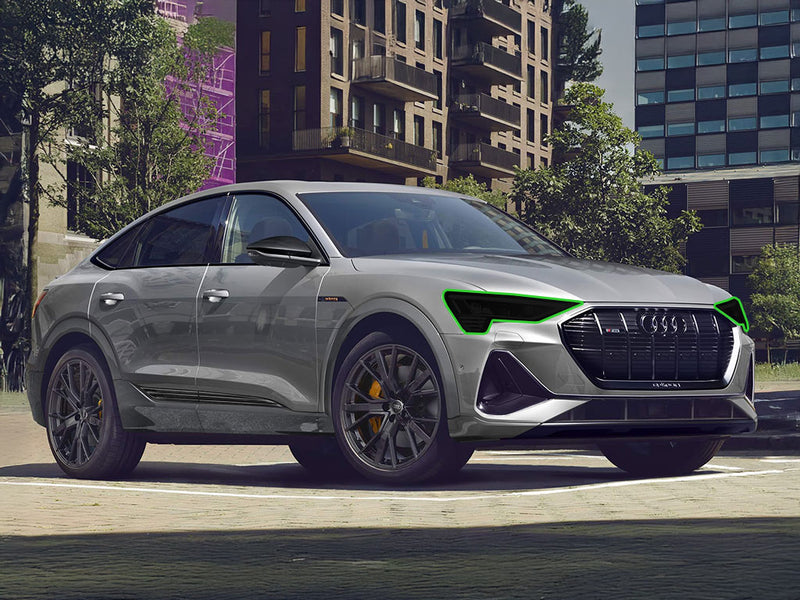 audi e-tron 2019-2023 (suv / sportback) Headlight Tint Location