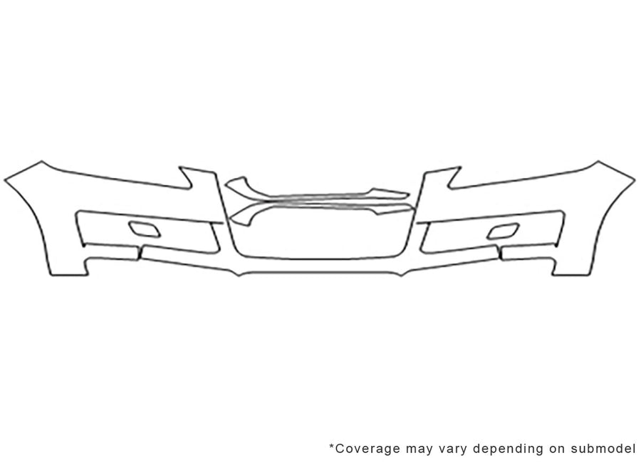 q7 Avery Dennison Clear Bra Bumper Precut PPF Diagram