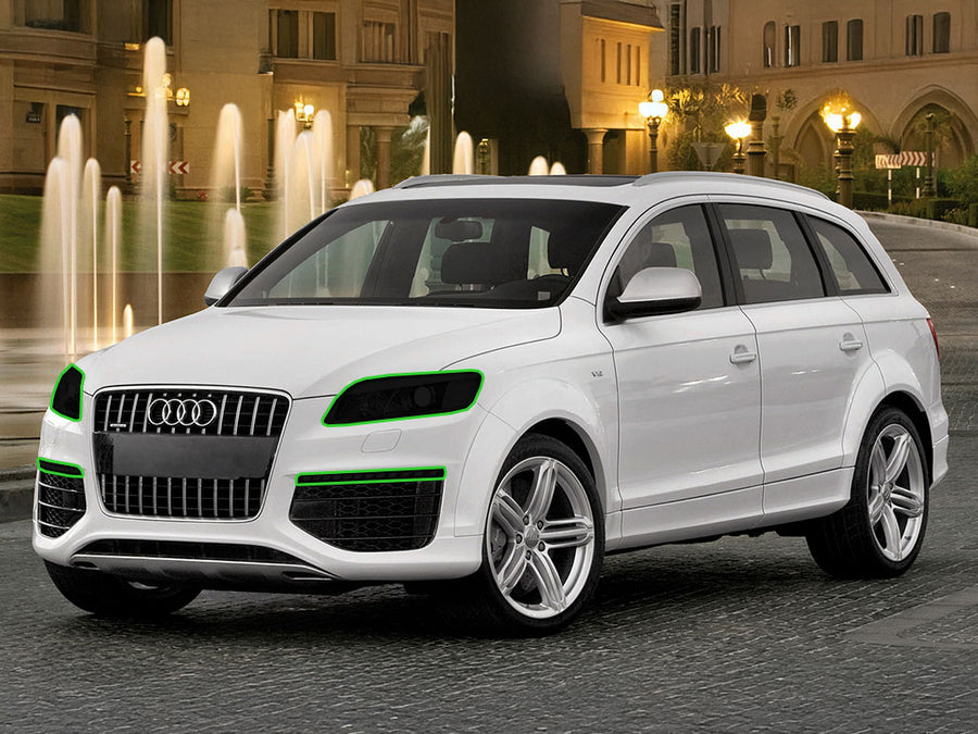 audi q7 2007-2009 Headlight Tint Location