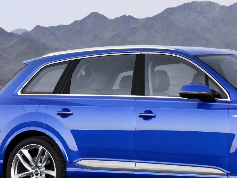 audi q7 2007-2015 Matte Black Pillar Cover Diagram