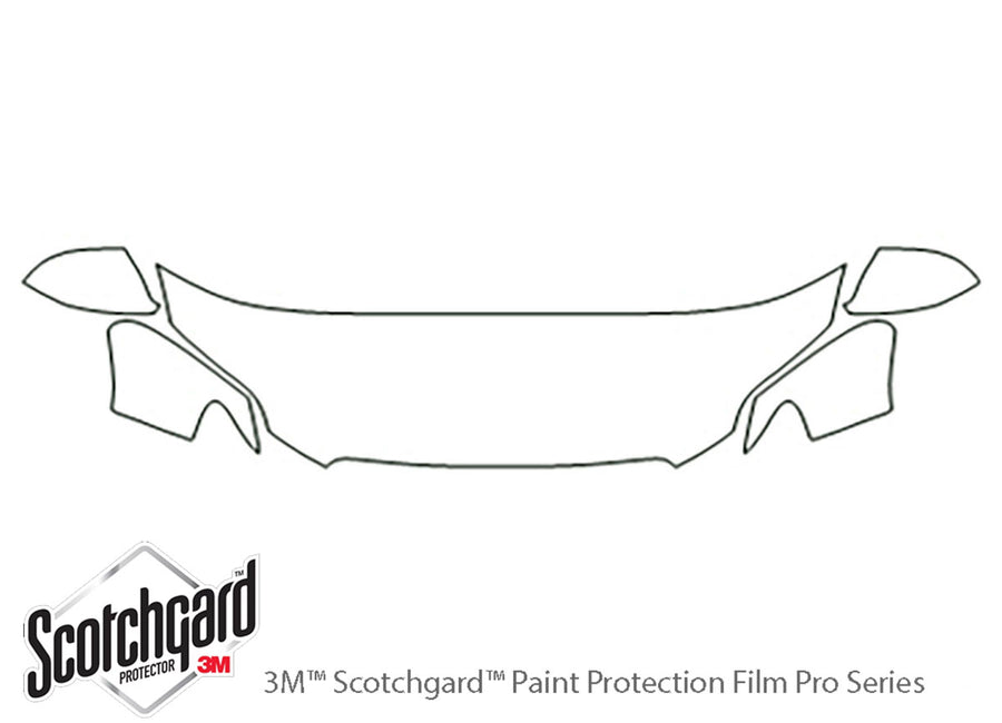 q7 3M Clear Bra Hood Precut PPF Diagram