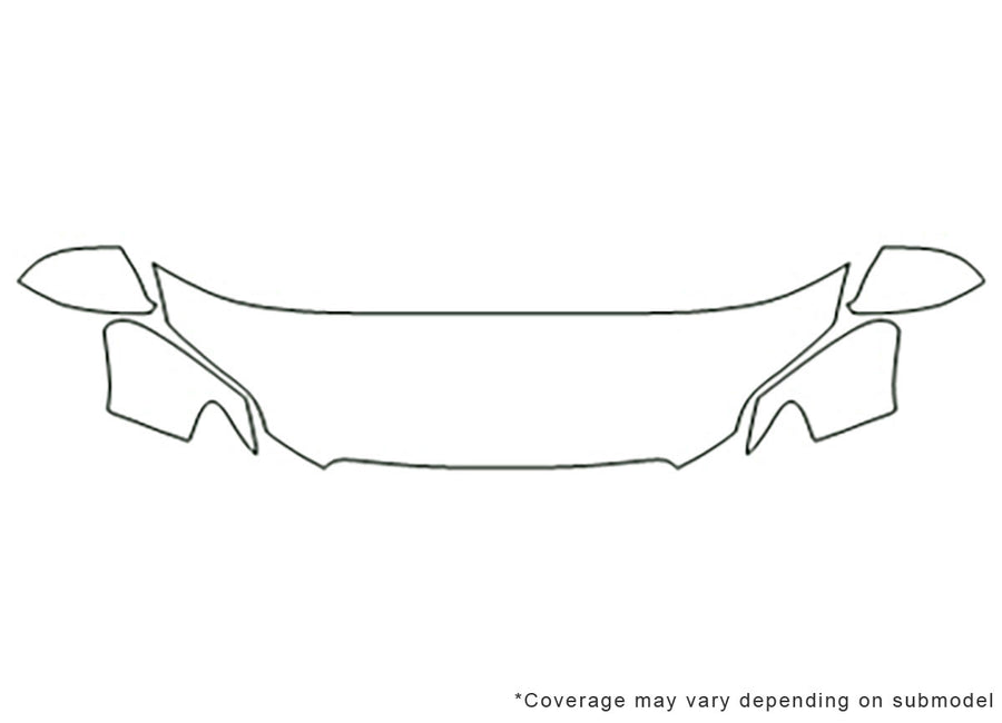 q7 3M Clear Bra Hood Precut PPF Diagram