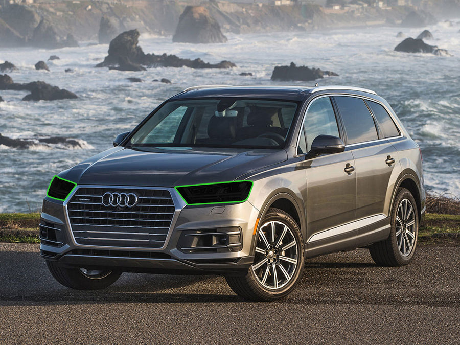 audi q7 2010-2015 Headlight Tint Location