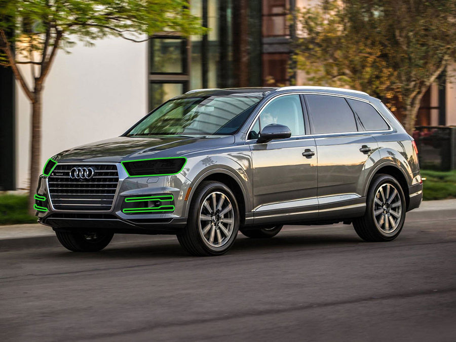 audi q7 2017-2019 Headlight Tint Location