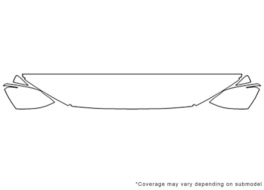 q8 Avery Dennison Clear Bra Hood Precut PPF Diagram
