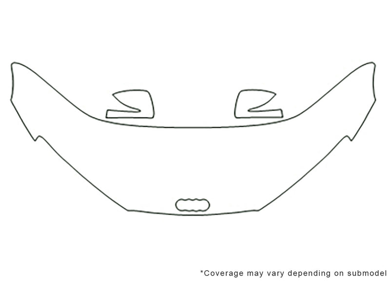 r8 3M Clear Bra Hood Precut PPF Diagram