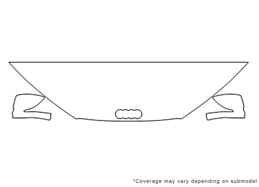 r8 Avery Dennison Clear Bra Hood Precut PPF Diagram