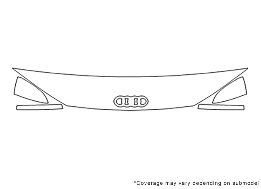 r8 Avery Dennison Clear Bra Hood Precut PPF Diagram