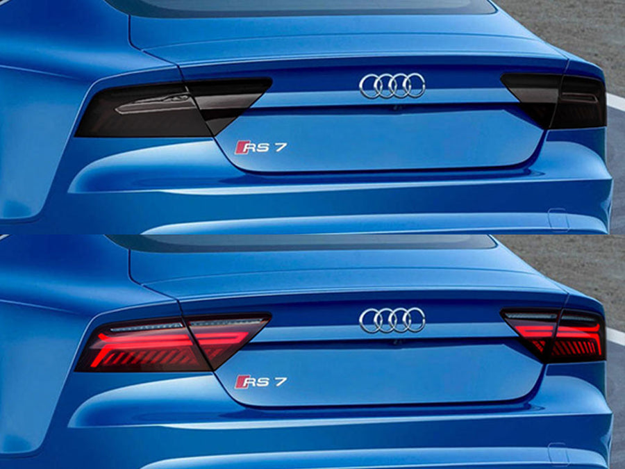 rs7 Before and After Smoked Taillights