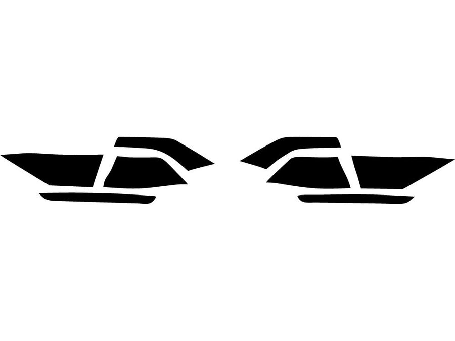 rs q8 Precut Tail Light Tint Diagram
