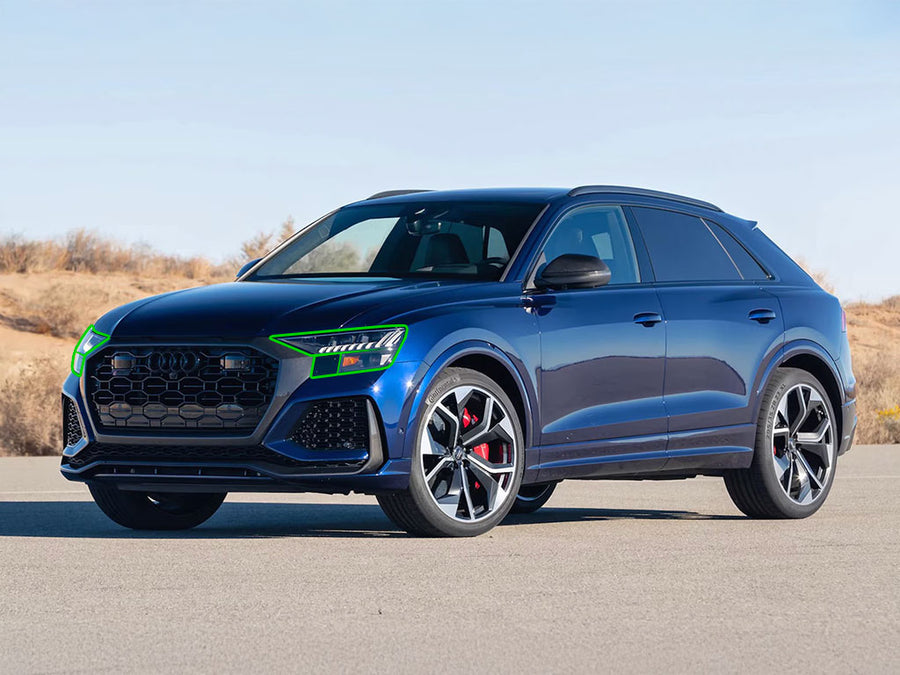 audi rs q8 2020-2024 Headlight Protection Installation Location