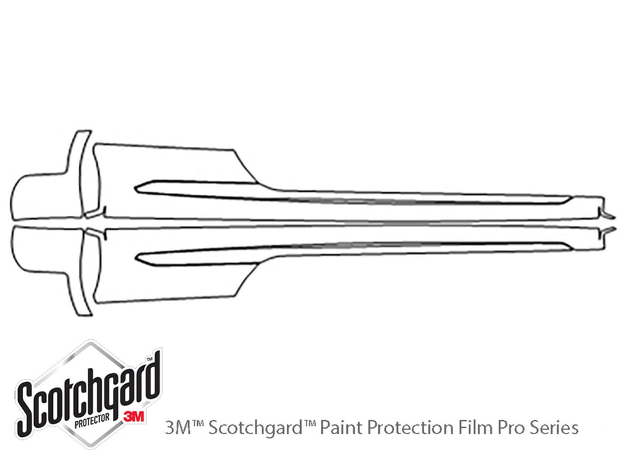 rs5 3M Clear Bra Door Cup Precut PPF Diagram