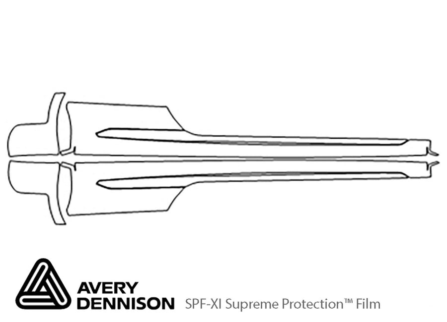 rs5 Avery Dennison Clear Bra Door Cup Precut PPF Diagram