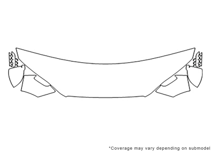rs5 3M Clear Bra Hood Precut PPF Diagram