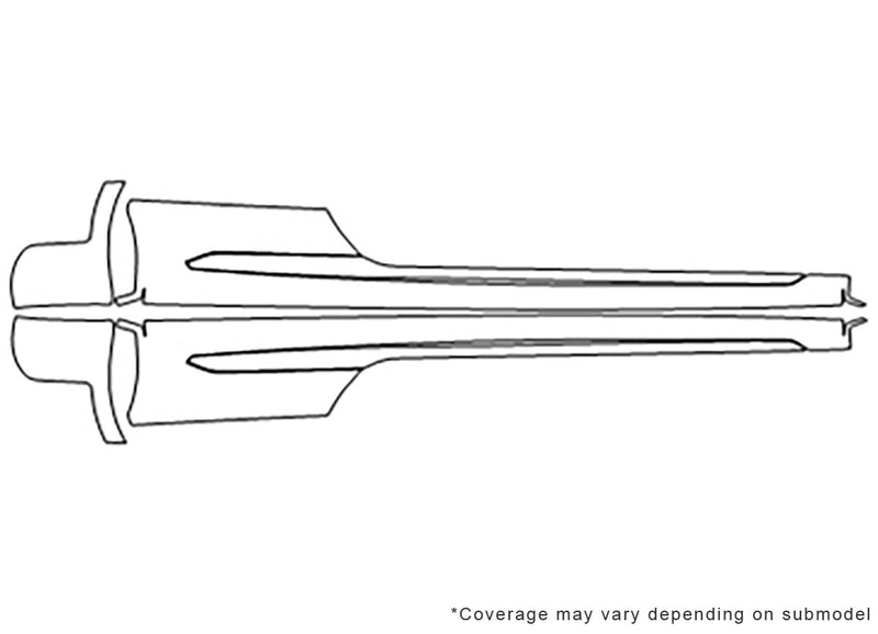 rs5 3M Clear Bra Door Cup Precut PPF Diagram