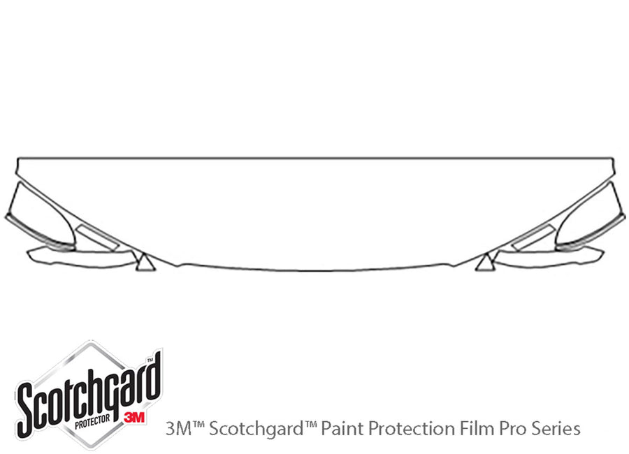 rs7 3M Clear Bra Hood Precut PPF Diagram