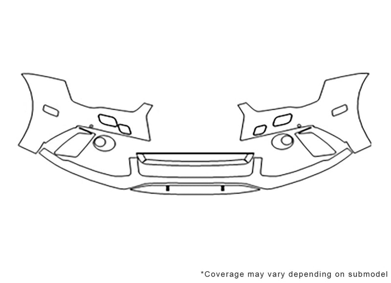 rs7 3M Clear Bra Bumper Precut PPF Diagram