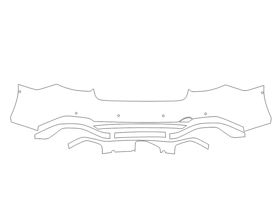 rs7 Avery Dennison Clear Bra Door Cup Precut PPF Diagram