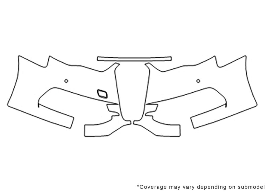 s3 Avery Dennison Clear Bra Bumper Precut PPF Diagram