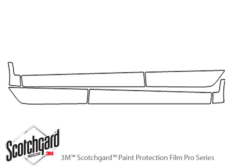 s3 3M Clear Bra Door Cup Precut PPF Diagram