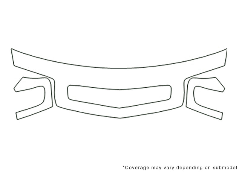 s4 3M Clear Bra Hood Precut PPF Diagram