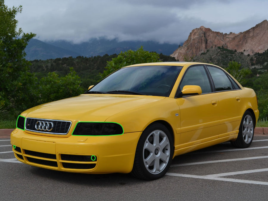 audi s4 2000-2001 (sedan) Headlight Tint Location