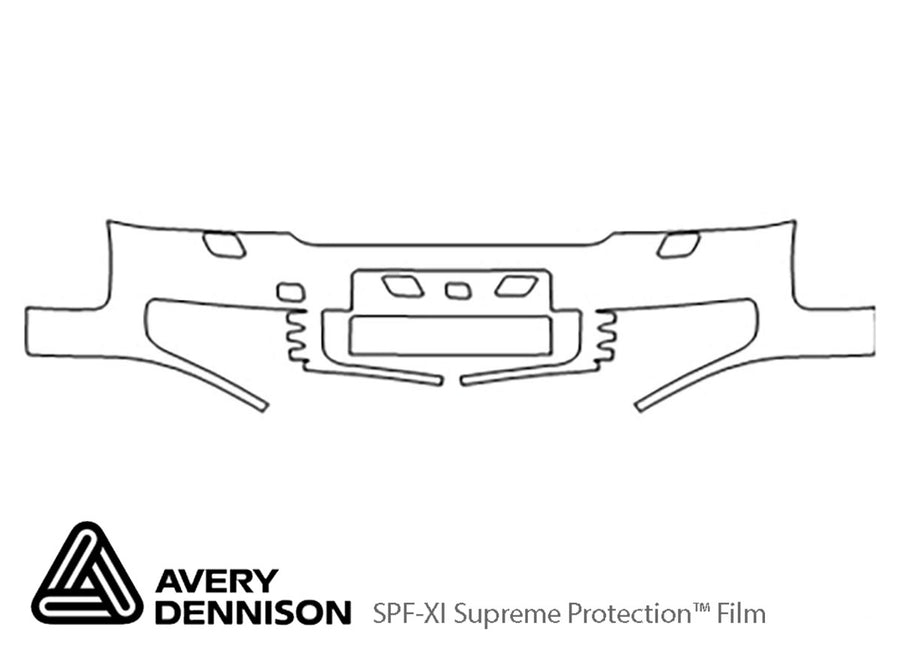 s4 Avery Dennison Clear Bra Bumper Precut PPF Diagram