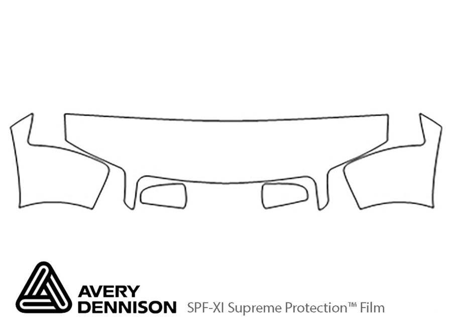s4 Avery Dennison Clear Bra Hood Precut PPF Diagram
