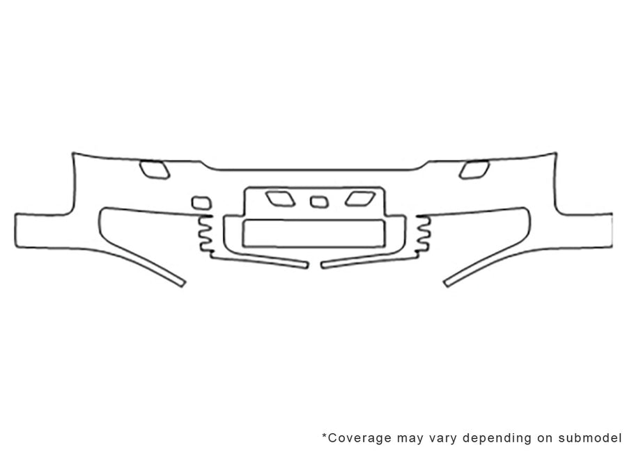 s4 3M Clear Bra Bumper Precut PPF Diagram