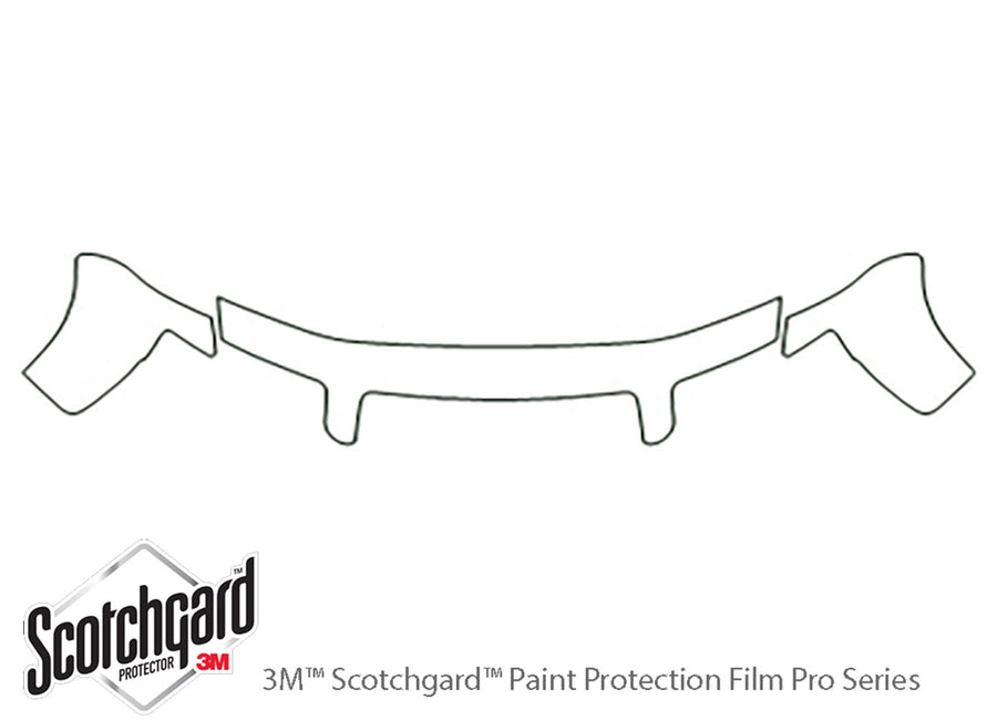 s4 3M Clear Bra Hood Precut PPF Diagram