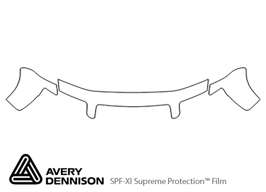 s4 Avery Dennison Clear Bra Hood Precut PPF Diagram