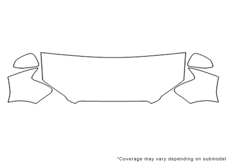 s4 3M Clear Bra Hood Precut PPF Diagram