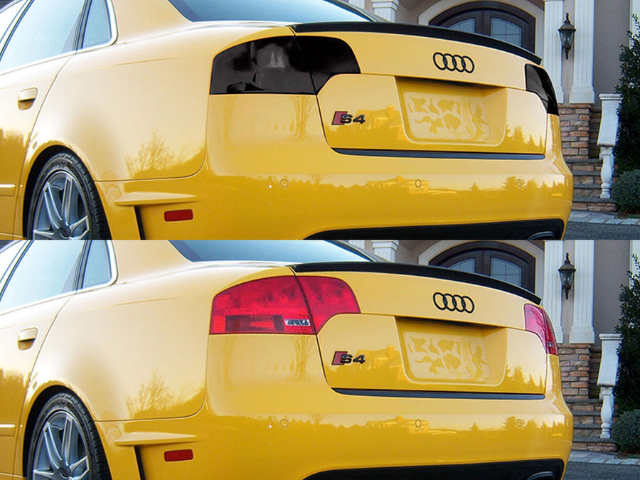 s4 (sedan) Before and After Smoked Taillights