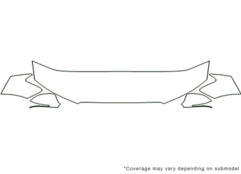 s4 3M Clear Bra Hood Precut PPF Diagram