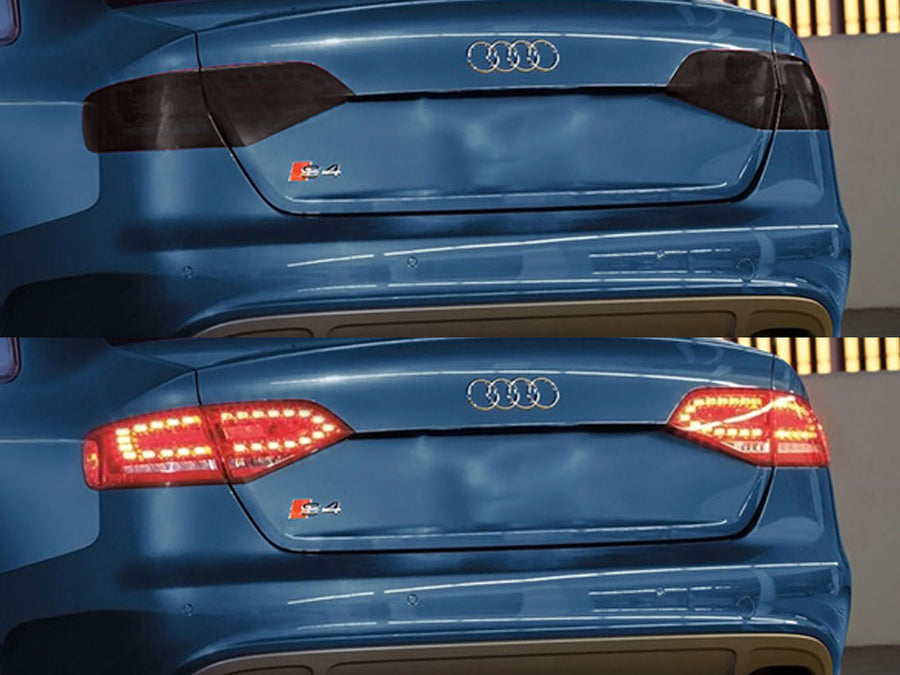 s4 (sedan) Before and After Smoked Taillights