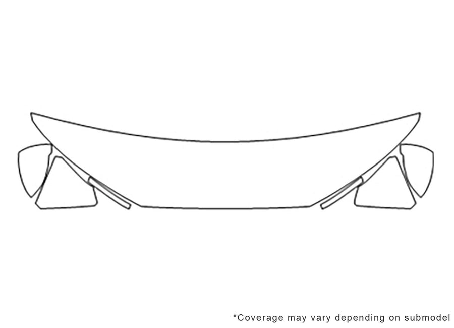 s4 3M Clear Bra Hood Precut PPF Diagram
