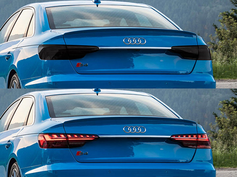 s4 (sedan) Before and After Smoked Taillights